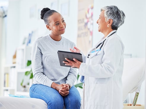 Doctor and women medical consultation