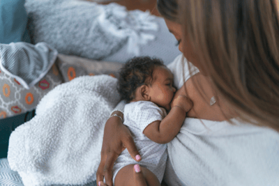 Getting into a breastfeeding rhythm with baby can reduce engorgement