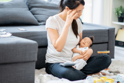 New Mom Stressed Figuring Out New Normal
