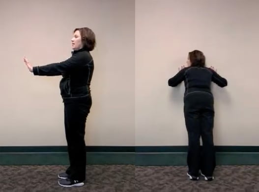 pregnancy-exercises-wall-pushup