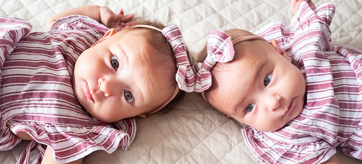 twin baby girls